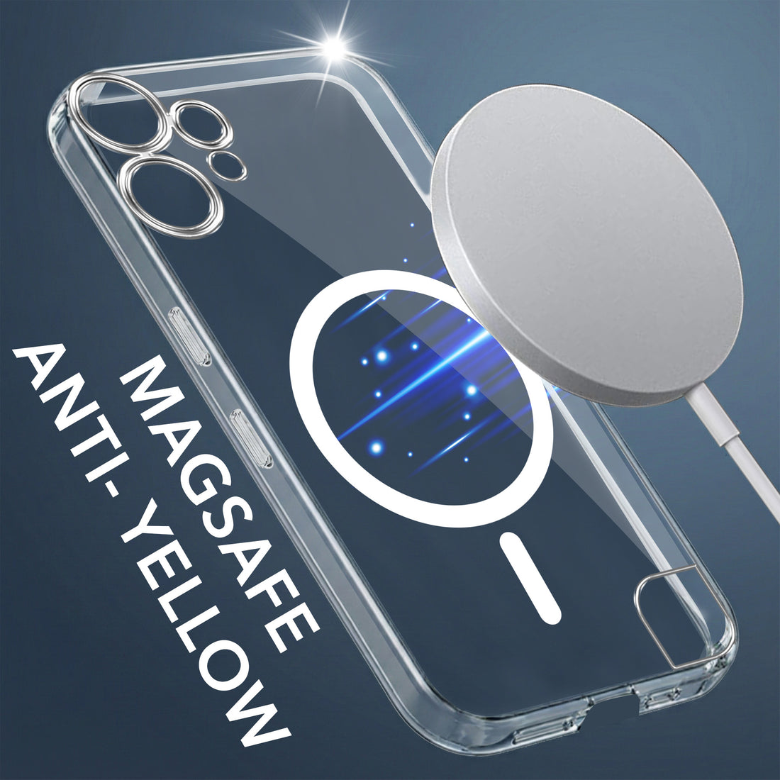 For Nothing CMF Phone 2 Pro Back Cover Case Lifetime Anti-Yellow MagSafe Compatible Clear (Sleek Hard Crystal | Shockproof and Camera Protection)