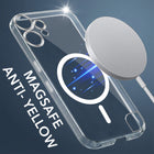 For Nothing CMF Phone 2 Pro Back Cover Case Lifetime Anti-Yellow MagSafe Compatible Clear (Sleek Hard Crystal | Shockproof and Camera Protection)