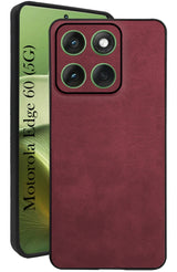 For Motorola Moto Edge 60 Back Cover Case (Professional Vegan Leather | Camera Protection | Slim & Soft