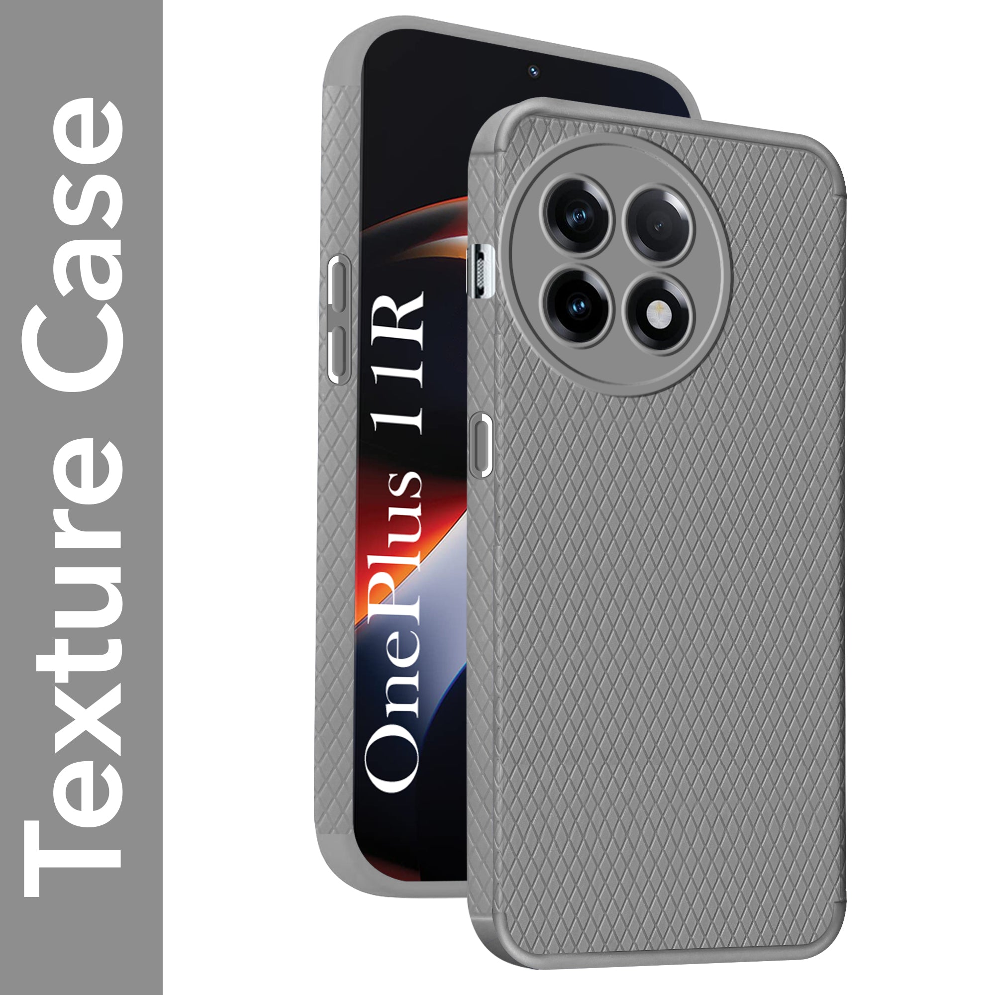 For OnePlus 11R Back Cover Case (Liquid Silicone | Side Grip | Camera Protection)