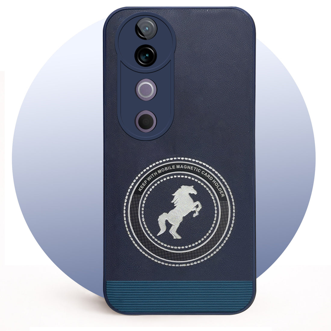 For Vivo V40 | Vivo V40 Pro 5G Back Cover Case PU Leather Finish (Professional Minimalist Texture | MagSafe Compatile | Camera Protection | Sleek Sober Formal)