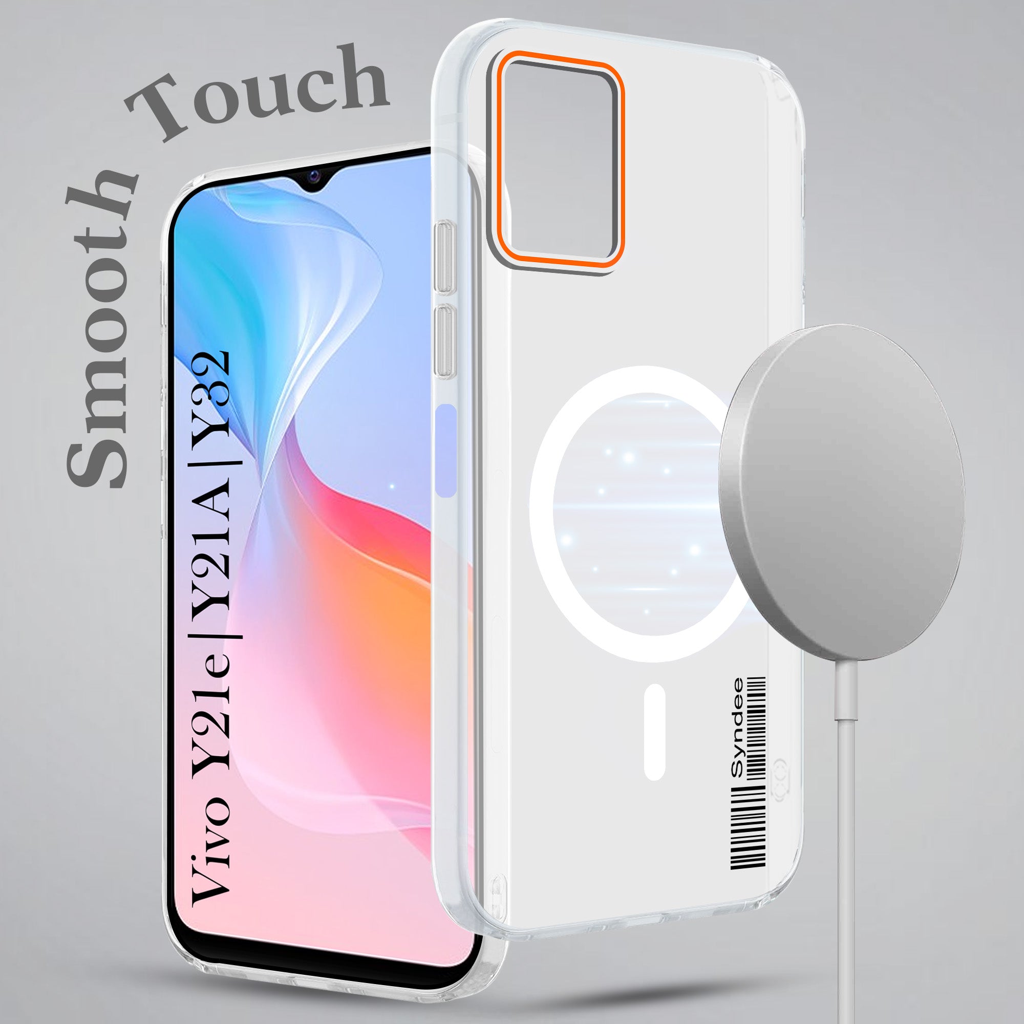 For Vivo Y21e | Vivo Y21A | Vivo Y32 Back Cover Case (Soft Touch | Camera Bump Protection | MagSafe Compatible | Matte Finish)