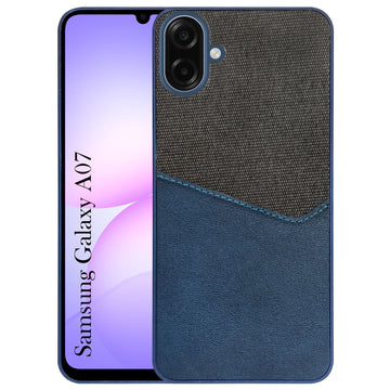 For Samsung Galaxy A07 5G Back Cover Case (Dual PU Leather Stitch | Professional Minimalist | Soft and Flexible)