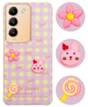 For Vivo Y200e Back Cover Case (3D Cute Cartoons | Hard Back Side Soft | Matte Premium Finish | HD Printing)