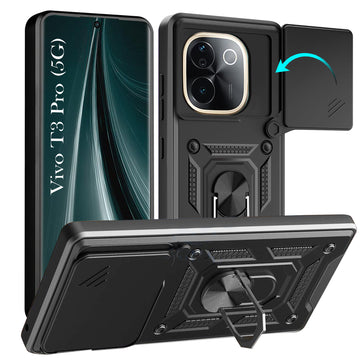 For Vivo T3 Pro Back Cover Case (Hybrid Dual Armor Polycarbonate)