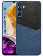 For Samsung Galaxy M15 5G Back Cover Case (Dual PU Leather Stitch | Professional Minimalist | Soft and Flexible)