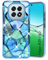 For Oppo F29 Back Cover Case ( Dual Design Glitter Sparkle and Detachable Diamond Print Case | Soft and Flexible)