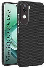For Vivo iQOO Z9s Back Cover Case (Liquid Silicone | Side Grip | Camera Protection)