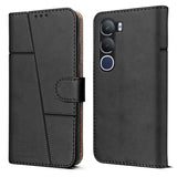 For vivo Y29  Flip Cover Case ( Stitched Leather with Magnetic Closure)