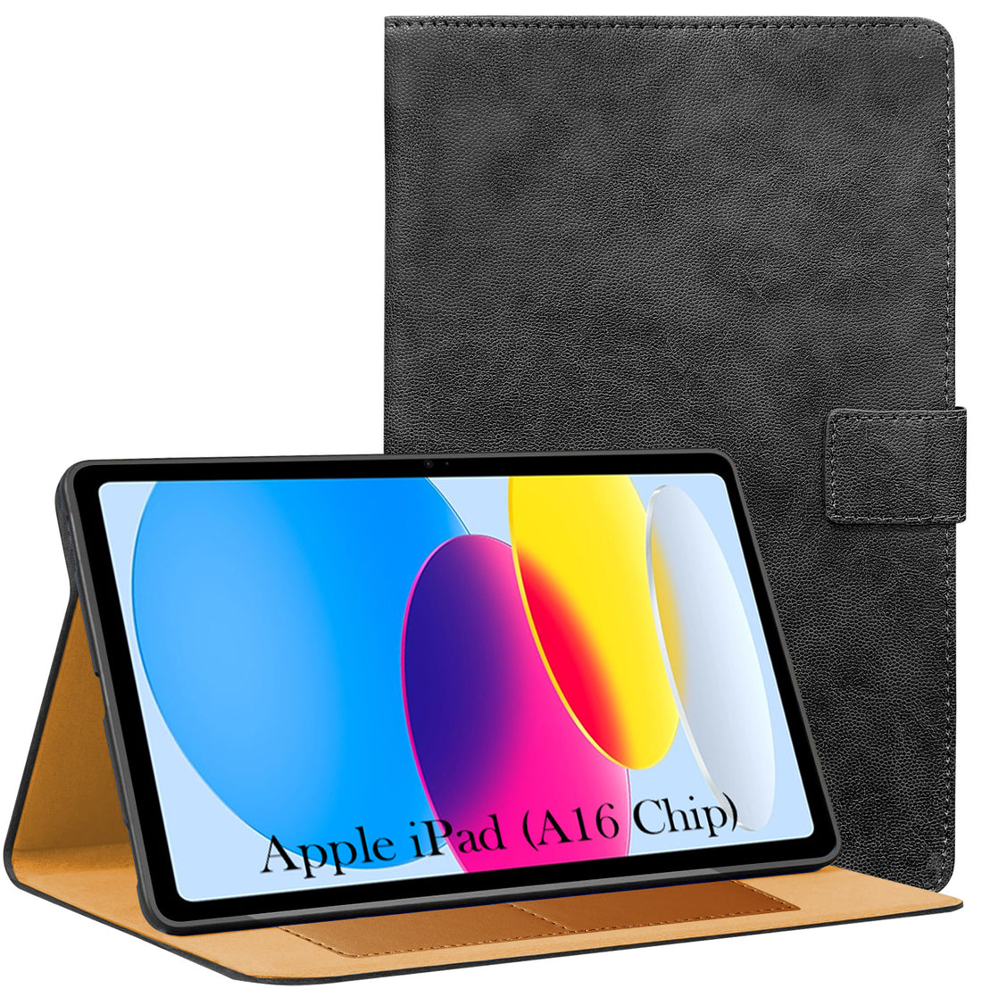 For Apple iPad A16 11 Inch Flip Cover Folio Cover (PU Leather | Multi-Angle Smart Stand | Card Storage Slots | Silicone Back Pouch)