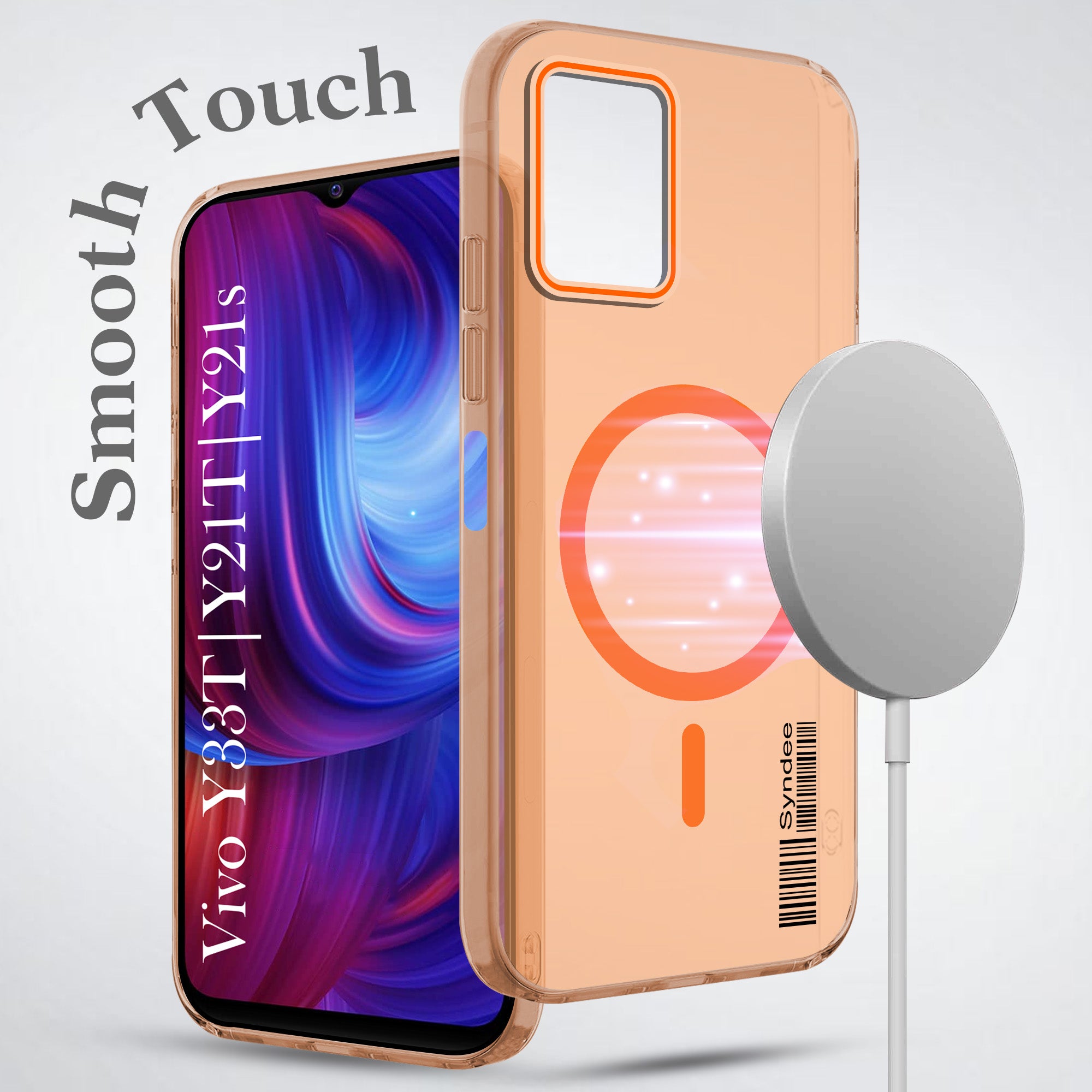 For Vivo Y33T | Vivo Y21T | Vivo Y21s Back Cover Case (Soft Touch | Camera Bump Protection | MagSafe Compatible | Matte Finish)