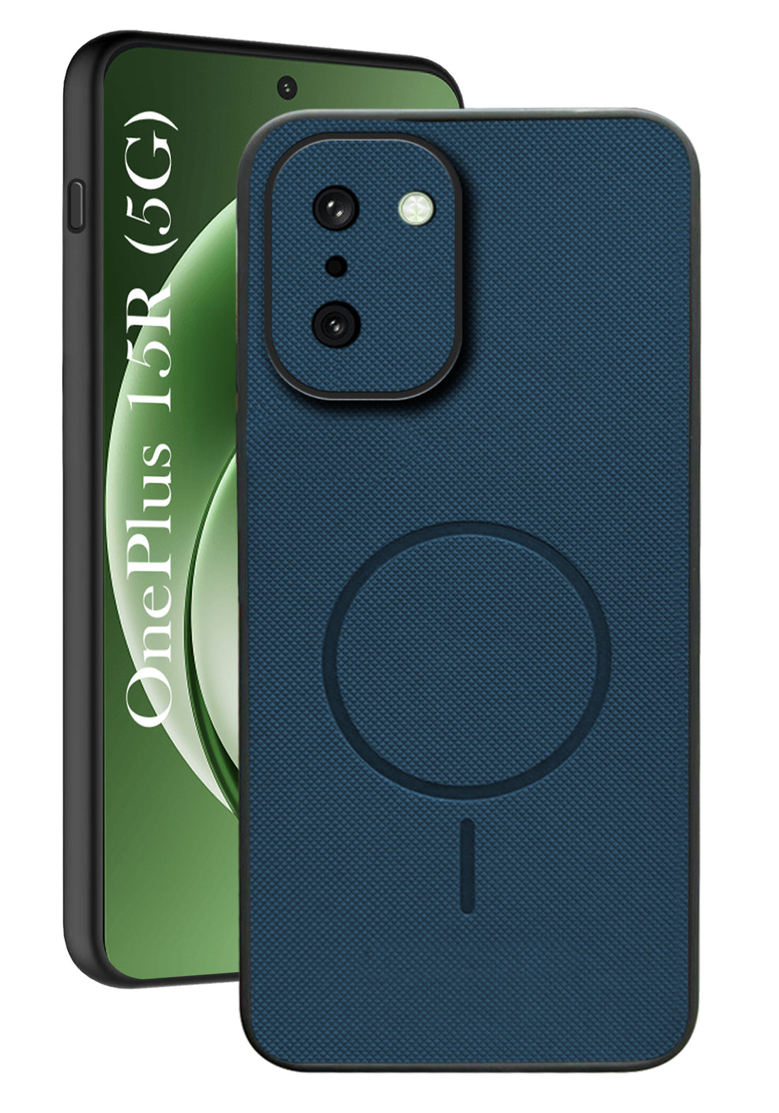 For OnePlus 15R Back Cover Case PU Leather (Texture Grip Design | Professional Minimalist | Camera Protection | Soft and Flexible)
