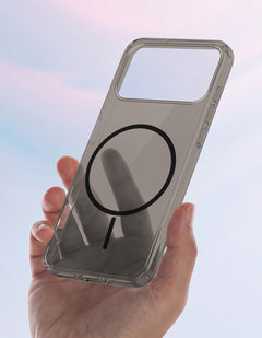 For Apple iPhone 17 Pro Back Case Cover Crystal Anti Yellow (Unbreakable PC | MagSafe Wireless Charging Support |Camera Protection Bump)