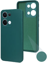 For Oppo Reno13 | Oppo Reno 13 Back Cover Case (Matte Finish Silicone with Inside Fiber cloth)