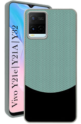 For Vivo Y21e | Vivo Y21A | Vivo Y32 Back Cover Case (Elegant PU Leather Finish | Premium Minimalist Professional | Camera Protection Bump)