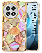 For OnePlus 13 Back Cover Case (Dual Design Glitter Sparkle and Detachable Diamond Print Case | Soft and Flexible)