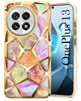 For OnePlus 13 Back Cover Case (Dual Design Glitter Sparkle and Detachable Diamond Print Case | Soft and Flexible)