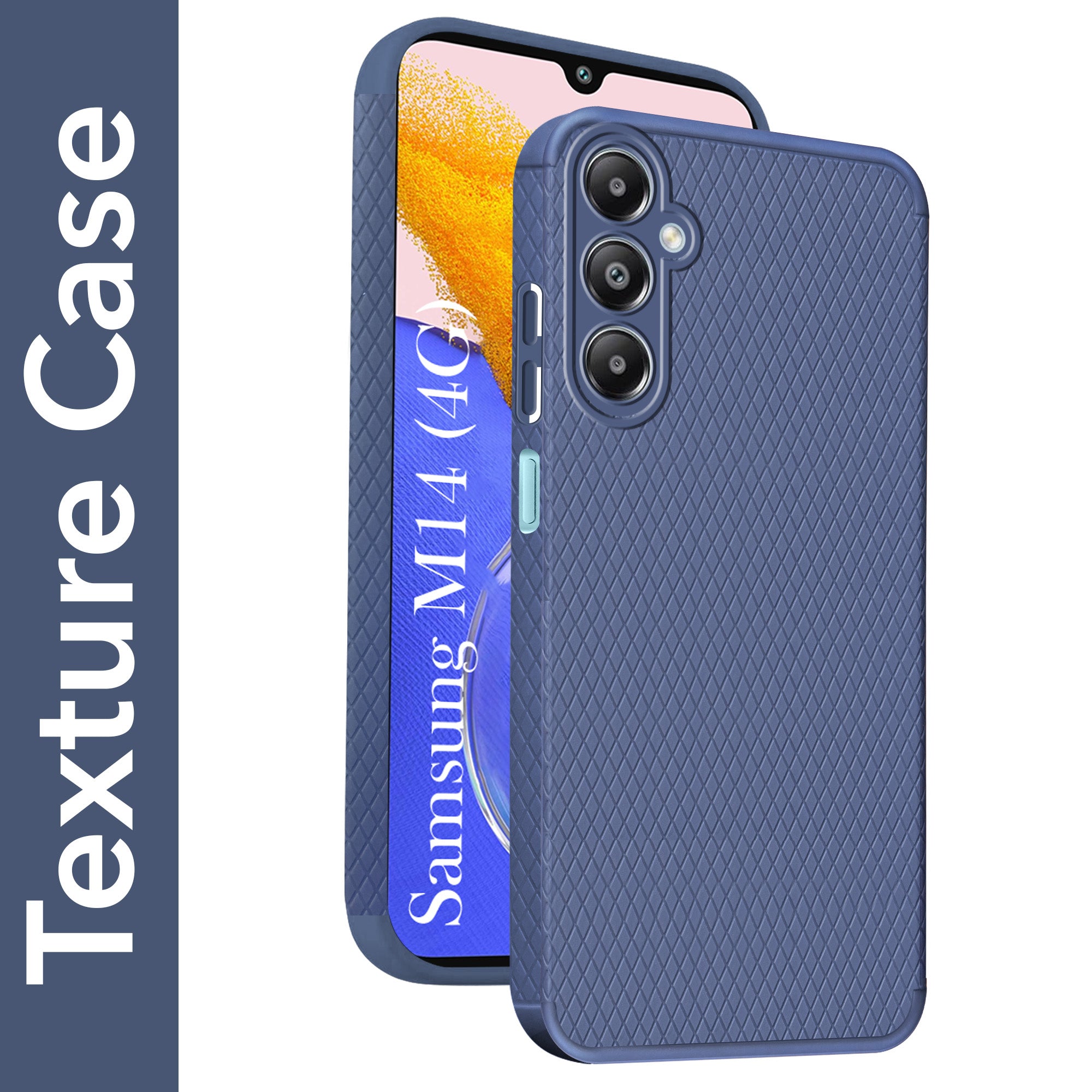 For Samsung Galaxy M14 4G Back Cover Case (Liquid Silicone | Side Grip | Camera Protection)