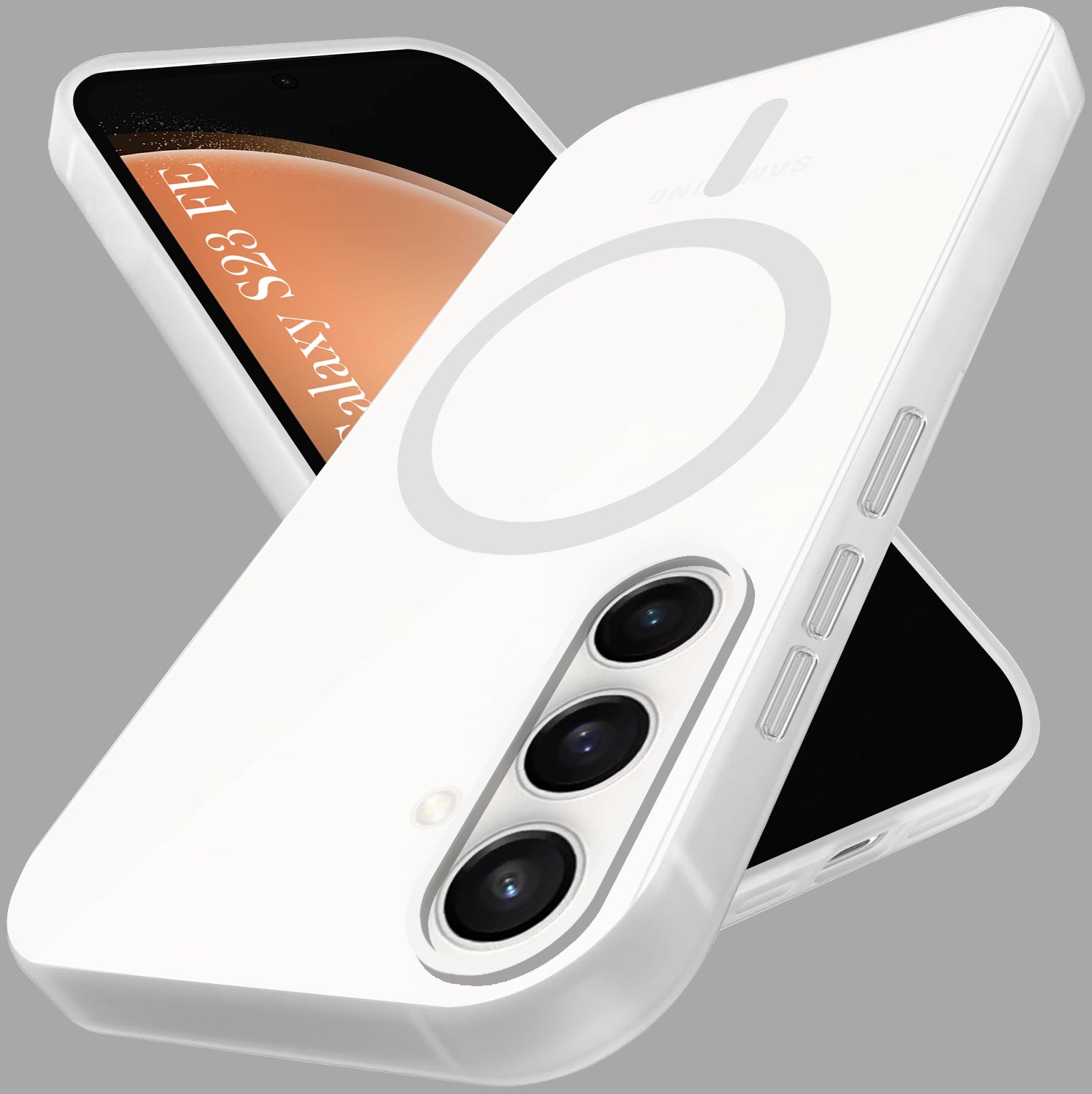 For Samsung Galaxy S23 FE 5G Back Cover Case (Frosted Matte Feel | MagSafe Compatible Wireless Charging | Polycarbonate Material)