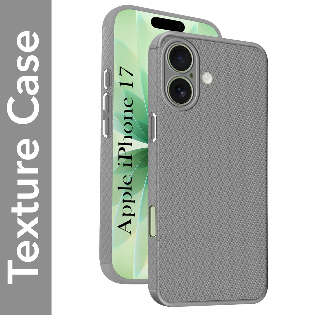For Apple iPhone 17 Back Cover Case (Camera Protection | Side Grip Texture | Soft and Flexible)