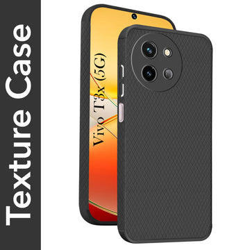 For Vivo T3x 5G Back Cover Case (Liquid Silicone | Side Grip | Camera Protection)