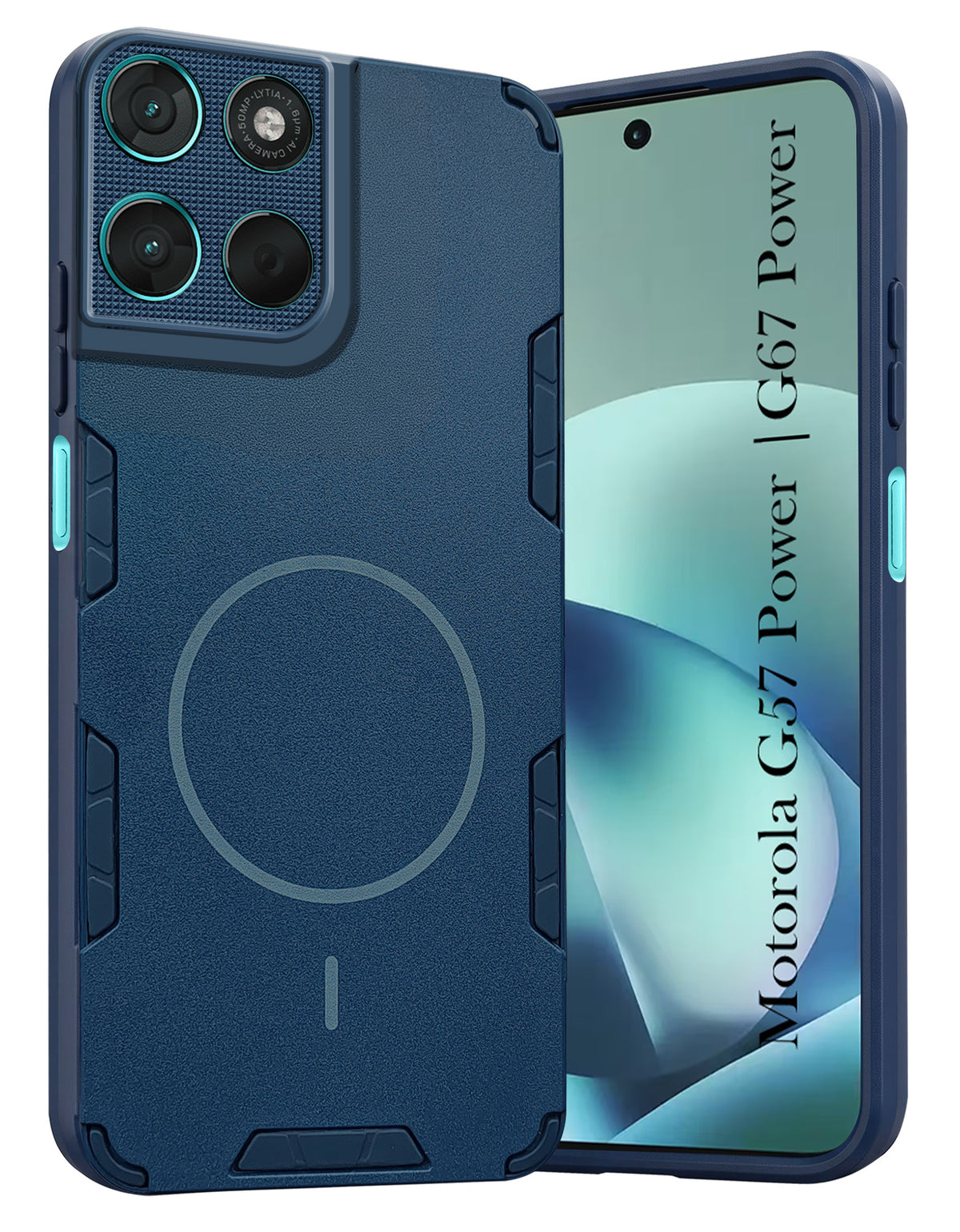 For Motorola Moto G67 Power | G57 Power Back Cover Case (Slim Hybrid Armor | Shockproof Camera Protection | Rugged Dual Layer)