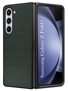 For Samsung Galaxy Z Fold 5 5G Back Flip Case Cover (Craft Printed Design | Hybrid Texture | Inside Microfiber Cloth)