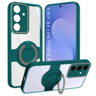 For Samsung Galaxy S25 FE Back Cover Case with stand (Built-in Ring Holder Kickstand | Lifetime Anti Yellow | Camera Protection)