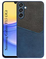 For Samsung Galaxy F15 5G Back Cover Case  (Dual PU Leather Stitch | Professional Minimalist | Soft and Flexible)