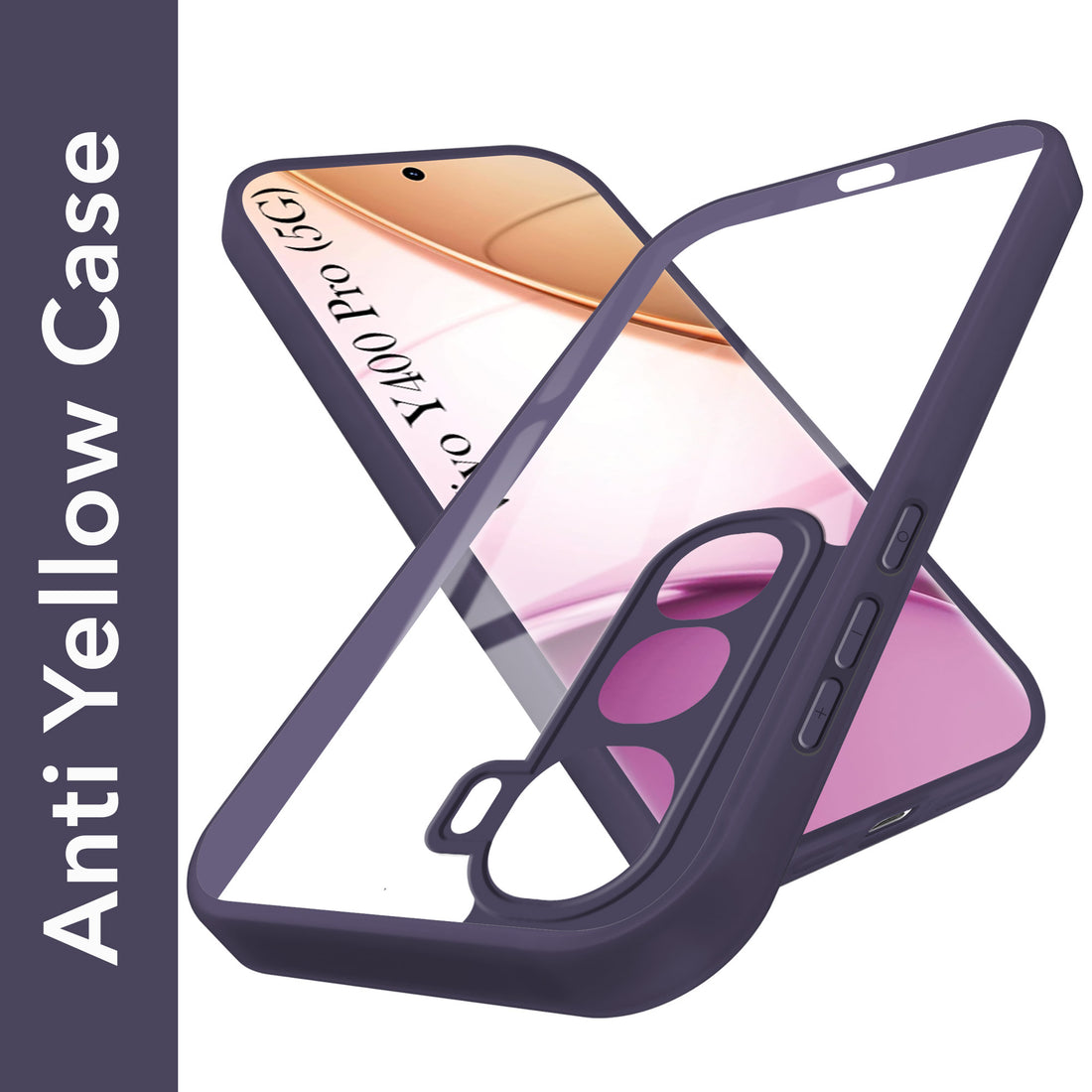 For Vivo Y400 Pro Back Cover Case (Lifetime Anti Yellow | Anti Scratch | Crystal Clear Shockproof)