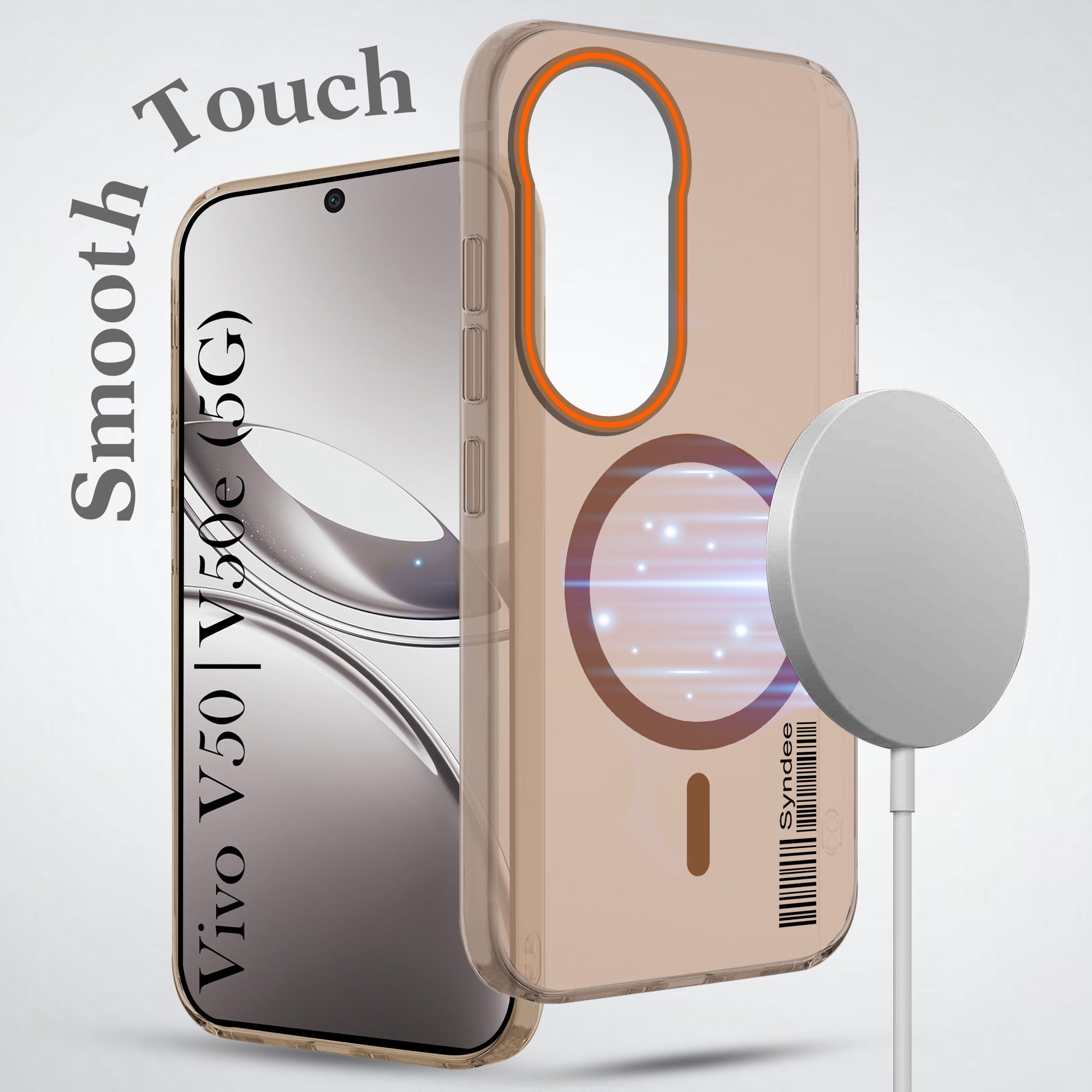 For Vivo V50 | Vivo V50e Back Cover Case (Soft Touch | Camera Bump Protection | MagSafe Compatible | Matte Finish)