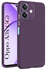For Oppo A3X 5G | Oppo A3 5G Back Cover Case (Liquid Silicone | Side Grip | Camera Protection)