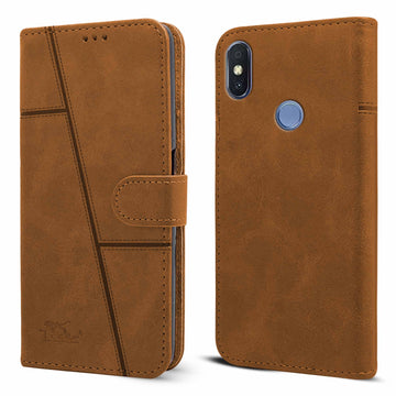 For Xiaomi Mi Redmi Y2 | Redmi S2 Flip Cover Case ( Stitched Leather with Magnetic Closure)