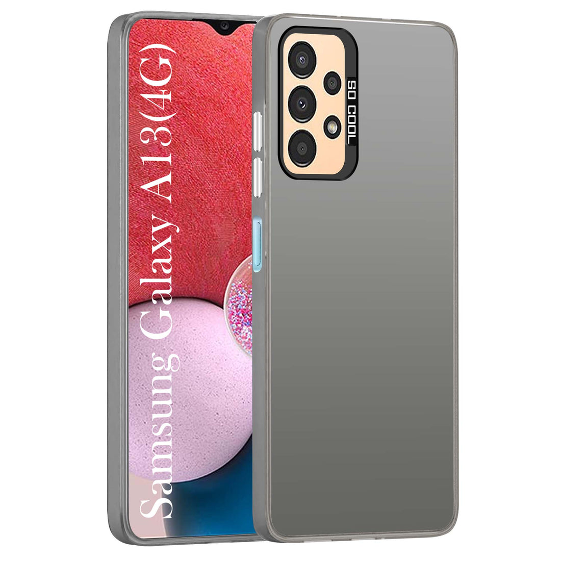 For Samsung Galaxy A13 4G Hard Back Cover Case (Velvet Touch | Professional Glossy Finish | Camera Protection Bump)