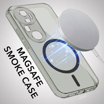 For Vivo T4 Ultra Back Cover Case Lifetime Anti-Yellow MagSafe Compatible Clear (Sleek Hard Crystal | Shockproof and Camera Protection)