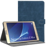 For Flip Cover Folio Case Samsung Galaxy J Max (SM-T285, SM-T285YD) 7 Inch (PU Leather | Multi-Angle Smart Stand | Card Storage Slots | Silicone Back Pouch)