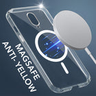 For OnePlus 6T Back Cover Case Lifetime Anti-Yellow MagSafe Compatible Clear (Sleek Hard Crystal | Shockproof and Camera Protection)