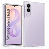For Samsung Galaxy Z Fold 8 Back Cover Case Lifetime Anti-Yellow Clear (Sleek Hard Crystal | Shockproof and Camera Protection)