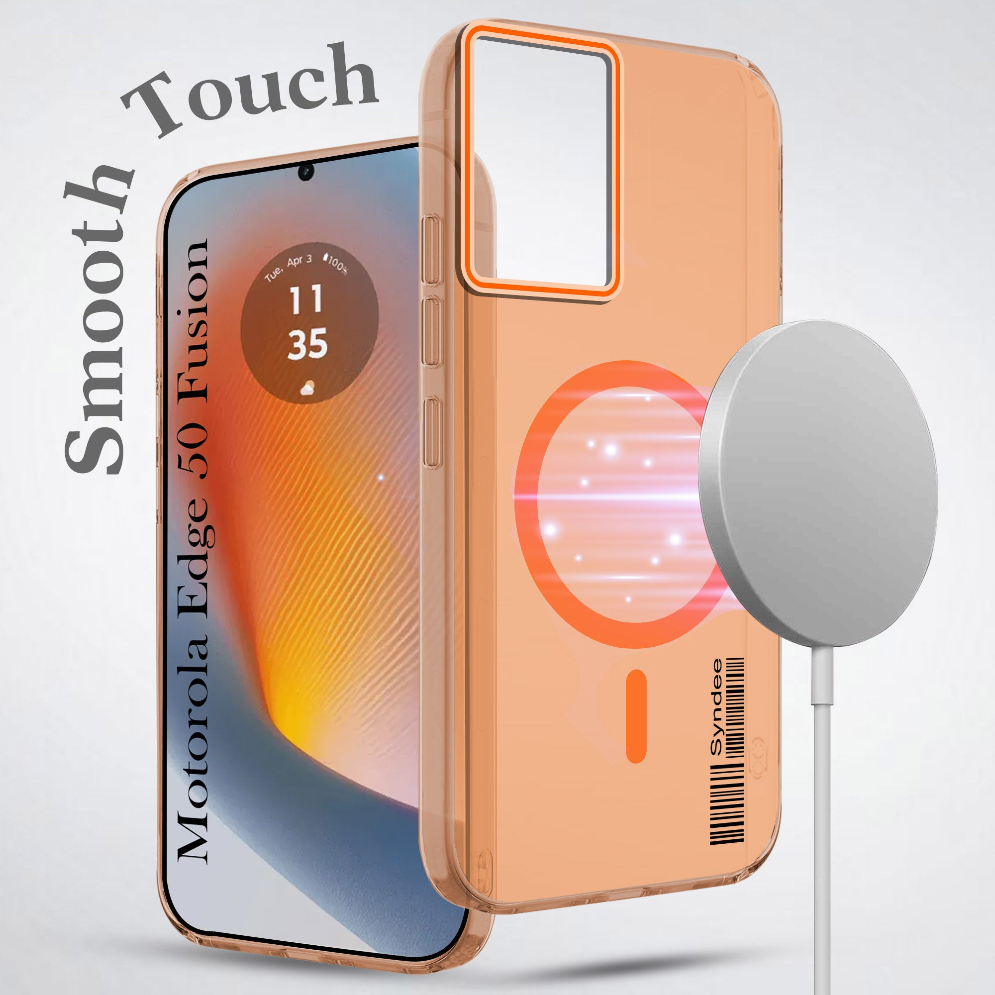 For Motorola Moto Edge 50 Fusion Back Cover Case (Soft Touch | Camera Bump Protection | MagSafe Compatible | Matte Finish)