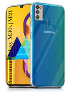 For Samsung Galaxy M30s | Samsung Galaxy M21 Back Cover ( Silicone Clear Shockproof Case with Camera Protection | Soft and Flexible | Transparent)