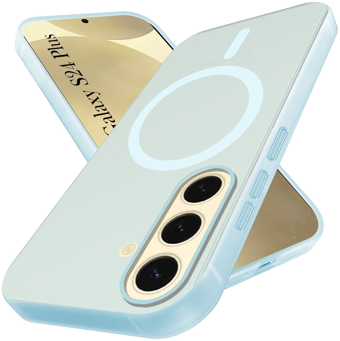 For Samsung Galaxy S24 Plus Back Cover Case Crystal (Frosted Matte Feel | MagSafe Compatible Wireless Charging)