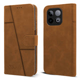 For Vivo iQOO Neo 10 Flip Cover Case ( Stitched Leather with Magnetic Closure)