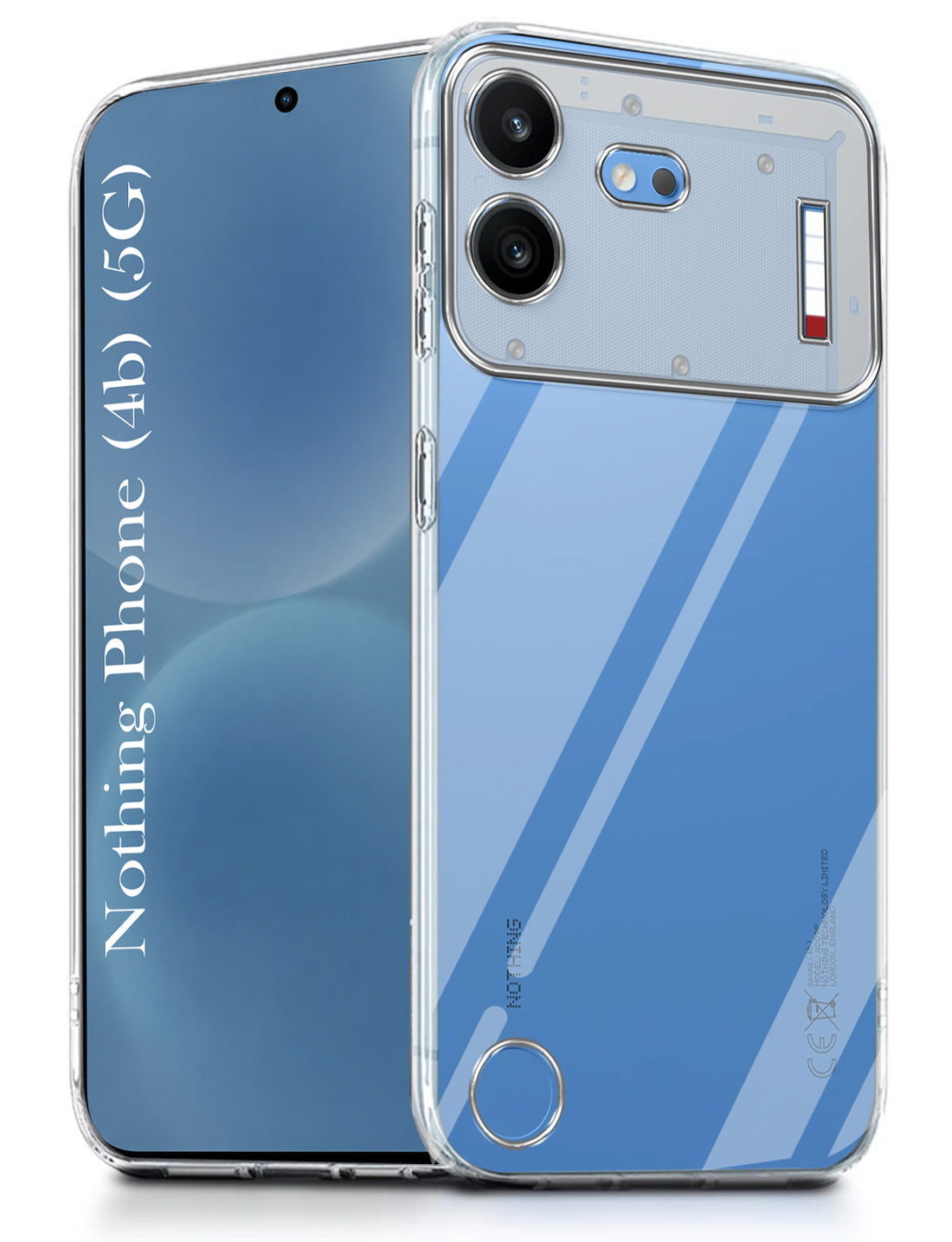 For Nothing Phone 4B Back Cover Case Silicone (Clear Shockproof Case with Camera Protection | Soft and Flexible | Transparent)