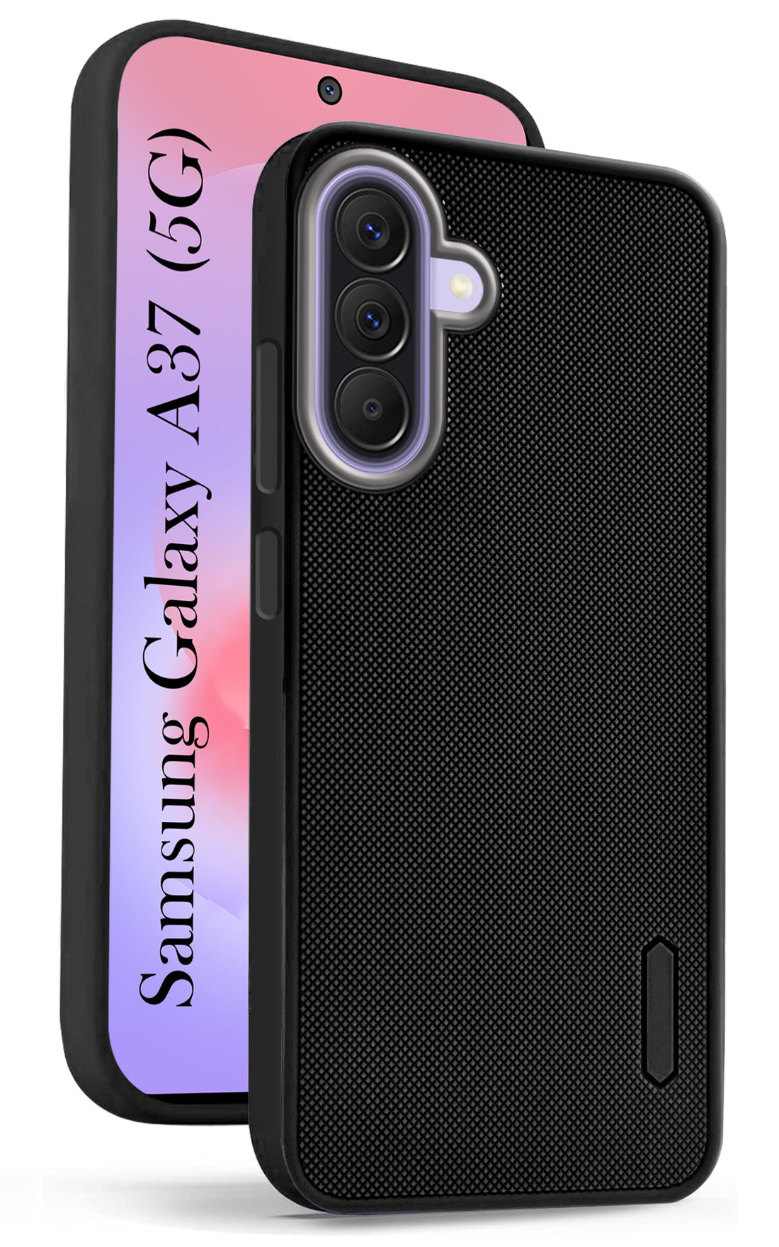 For Samsung Galaxy A37 5G Back Cover Case Rubberised (Textured Grip Design | Micro-Fiber Cloth Inside | Slim and Light Weight | Soft Touch and Feel)