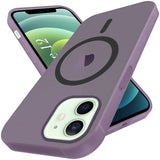 For Apple iPhone 12 Back Cover Case (Frosted Matte Feel | MagSafe Compatible Wireless Charging | Polycarbonate Material)