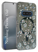 For Nothing Phone 3A Back Cover Case (Cute Floral Design | Flower Print for Girls | MagSafe Compatible Wireless Charging)