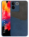 For Vivo iQOO Z7 Pro Back Cover Case (Dual PU Leather Stitch | Professional Minimalist | Soft and Flexible)