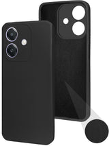 For Oppo A3X 5G | Oppo A3 5G Back Cover Case ( Matte Finish Silicone with Inside Fiber cloth)