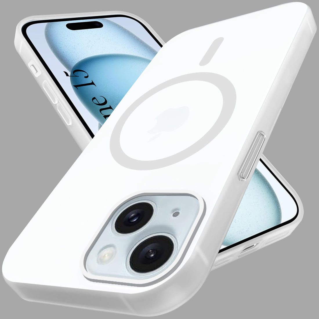 For Apple iPhone 15 Back Cover Case (Frosted Matte Feel | MagSafe Compatible Wireless Charging | Polycarbonate Material)
