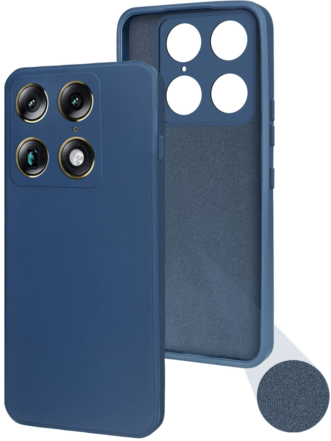 For Motorola Moto Signature 5G Back Cover Case (Matte Finish Silicone with Inside Fiber cloth)